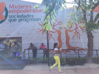 The Plaza de la Cultura is home to many interesting organizations, and they were all open for the festival. This is some sort of empowered women's center.